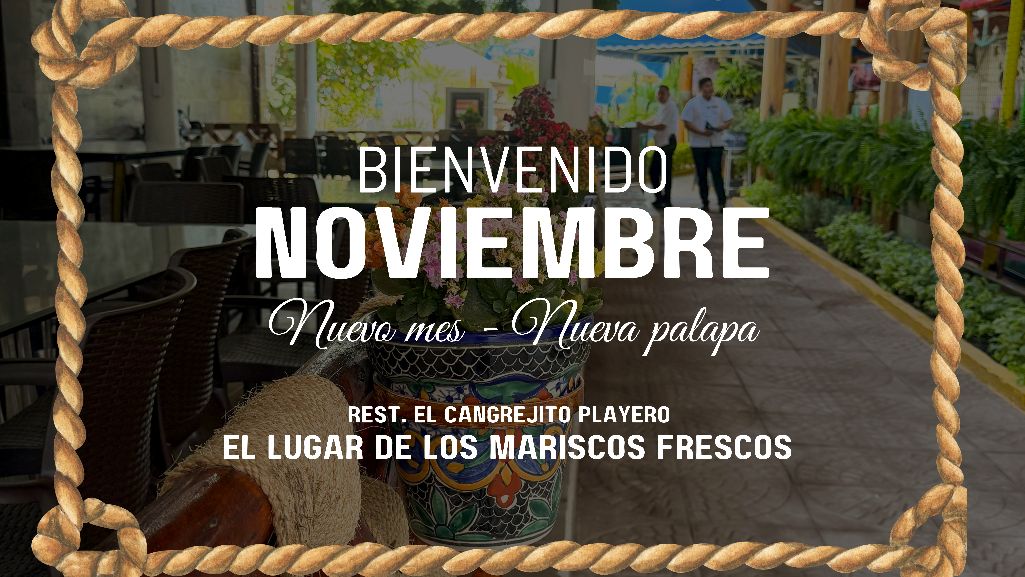 Palapa y terraza del restaurante